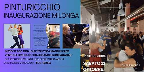Pinturtango bolognese...È Inaugurazione - Tecla Mancino e Leo Ventura in Stage e Show - Greg Tdj