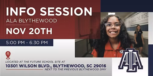 ALA Blythewood Information Sessions