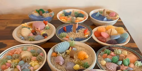 Beachy Themed Candle Class @ Wine Cellar