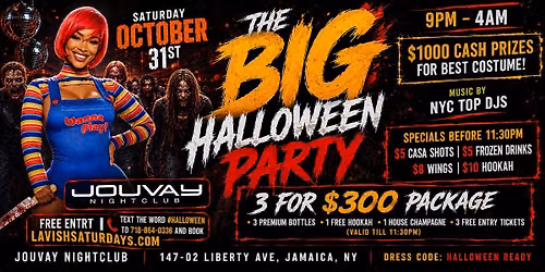 The big Halloween party @ Jouvay Nightclub in #Queens