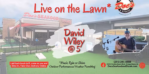 Live on the Lawn with David Wiley