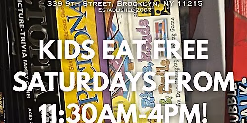 Kids Eat Free Saturdays