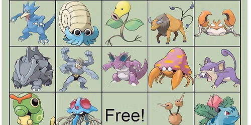Pokemon Bingo at Final Boss Dickson City