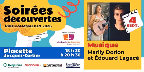 Soir\u00e9es d\u00e9couvertes - Concert musical de Marily et \u00c9douard