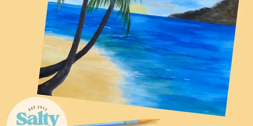 "Palm Tree Ocean ",Friday, May 1st, Adult Paint Night! 