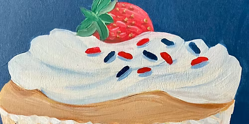Red, White & Blue Cupcake