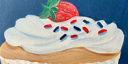 Red, White & Blue Cupcake