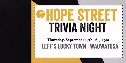 Hope Street Trivia Night