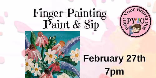 Finger-Painting Paint & Sip