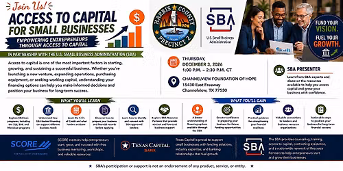 Access to Capital for Small Businesses