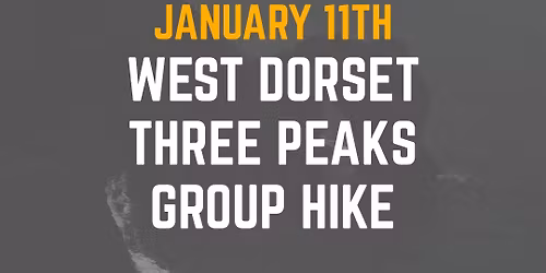 \ud83c\udf04West Dorset Three Peaks Group Hike \u2013 Raising funds and awareness for The Outsiders Club \ud83e\udd7e