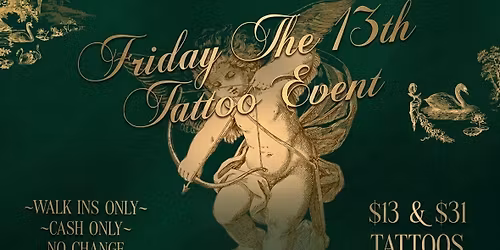 Friday 13th Tattoo Special-Artisan Ink Studio