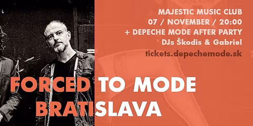 FORCED TO MODE + After Party, MMC, Bratislava, 7.11.2025