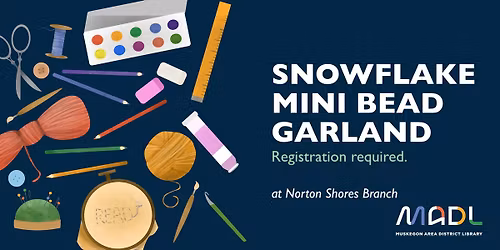 Snowflake Mini Bead Garland