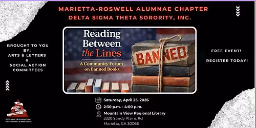 \u201cReading Between the Lines\u201d-  A Community Forum on Banned Books