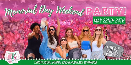 Memorial Day Weekend Party @ THR\u014dW Social Miami