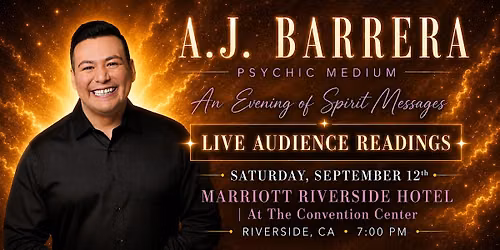 An Evening of Spirit Messages with Psychic Medium A.J. Barrera