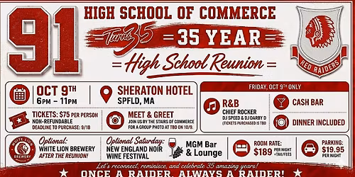 High School of Commerce Class of 1991 Reunion