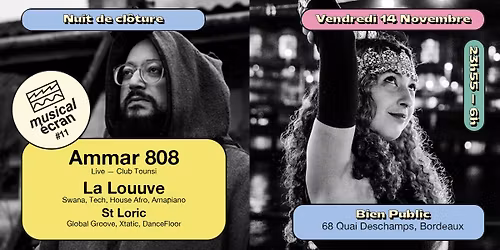 AMMAR 808 + LA LOUUVE + ST LORIC - VENDREDI 14.11 - BIEN PUBLIC