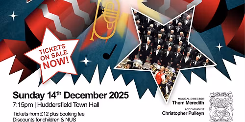 Christmas with Colne Valley Male Voice Choir & Brighouse & Rastrick Band