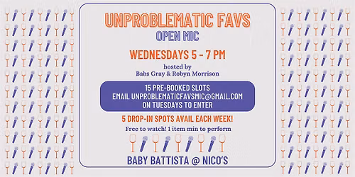 EVERY WEDNESDAY: Unproblematic Favs | LA Comedy Open Mic @ nico's
