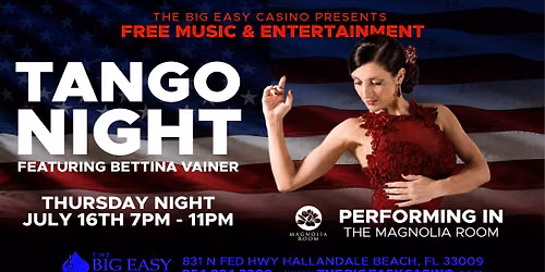 FREE EVENT - TANGO NIGHT [THURSDAY]
