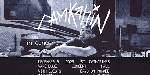 Cam Kahin at Warehouse Concert Hall