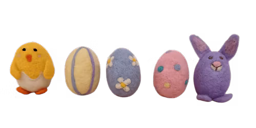 Needle Felted Easter Eggs- Charlotte's Crafty Corner (10.30am,2pm & 6pm)