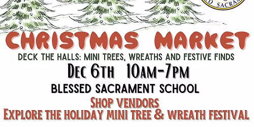 Christmas Market: Deck the Halls: Mini Trees, Wreaths and Festive Finds