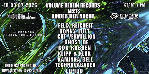 Volume Berlin Records X Kinder der Nacht 