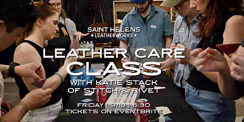 Leather Care Class at SHL