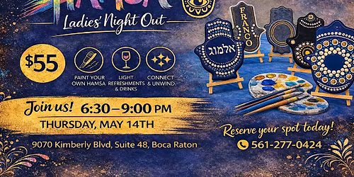Create Your Own HAMSA \u2013 Ladies' Night Out May 14