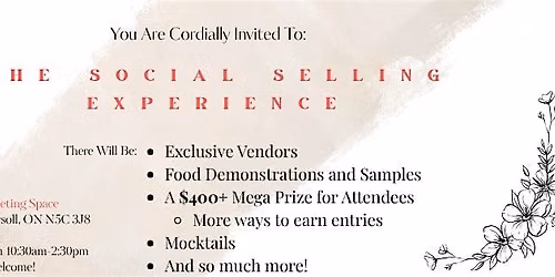 The Social Selling Experience - An Exclusive In-Person Marketplace