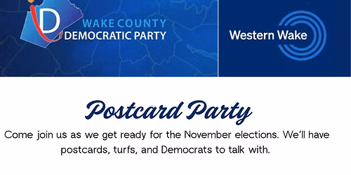 Western Wake Dems Postcard Party