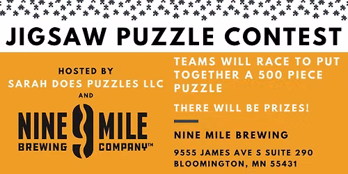 HALLOWEEN Team Jigsaw Puzzle Contest at Nine Mile Brewing - October 2026
