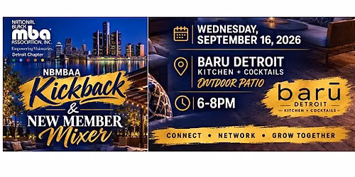 NBMBAA Detroit - Kickback & New Member Mixer