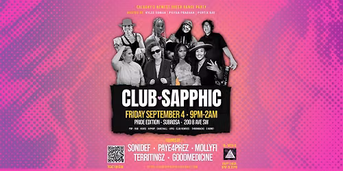 CLUB SAPPHIC TAKEOVER @ SUBROSA - CALGARY PRIDE WEEKEND