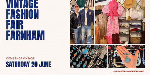Vintage Fashion Fair Farnham June 2026