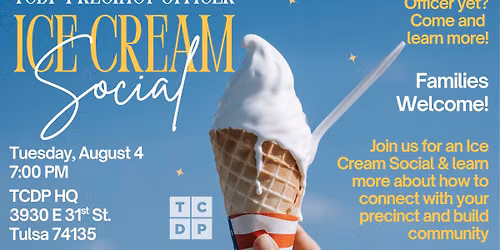 Precinct Officer Ice Cream Social