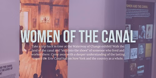 Women on the Canal Tour at the Waterway of Change Exhibit