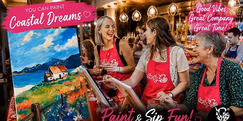 Join Brush Party to paint 'Coastal Dreams' in Andover