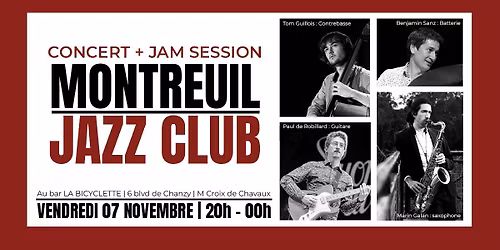 Montreuil Jazz Club #1 @ La Bicyclette (Jam Jazz) \ud83c\udfb5\ud83c\udfb7