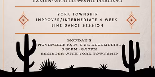 York Township 4 Week Improver\/Intermediate Line Dance Session