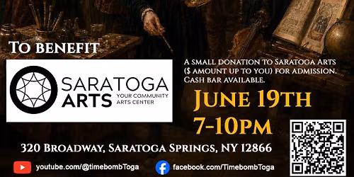 Support Saratoga Arts with Timebomb