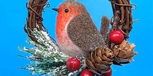 Needlefelting with Felt and Dandy - Mini Robin Wreath