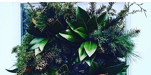 Create a fresh wreath or garland workshop