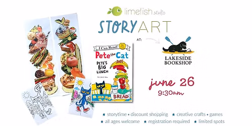 StoryArt: Pete's Big Lunch !\ufe0fSOLD OUT!\ufe0fLimefish Studio @ Double Dog Bookshop
