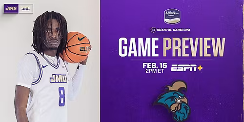 Parking Coastal Carolina Chanticleers at James Madison Dukes Womens Basketball