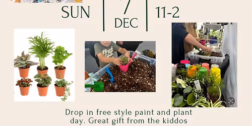 Kids paint and plant workshop 