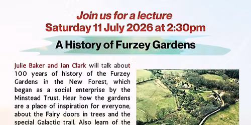 Lecture: A History of Furzey Gardens, with Julie Baker and Ian Clark